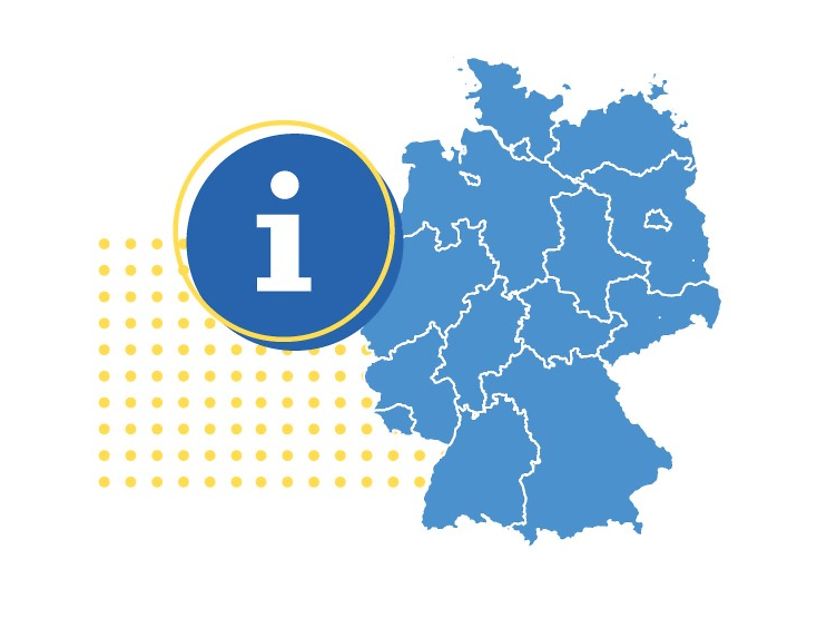 Die Deutschlandkarte gibt Ihnen Informationen zu regionalen Angeboten.